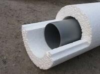 Теплоизоляционная оболочка для труб - скорлупа из пенопласта