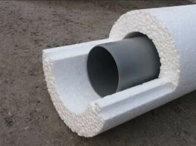 Теплоизоляционная оболочка для труб - скорлупа из пенопласта