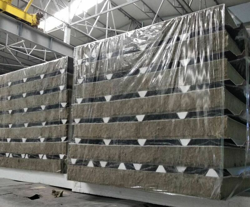 Cэндвич-панели с базальтовым утеплителем (минеральной ватой) стеновые и кровельные