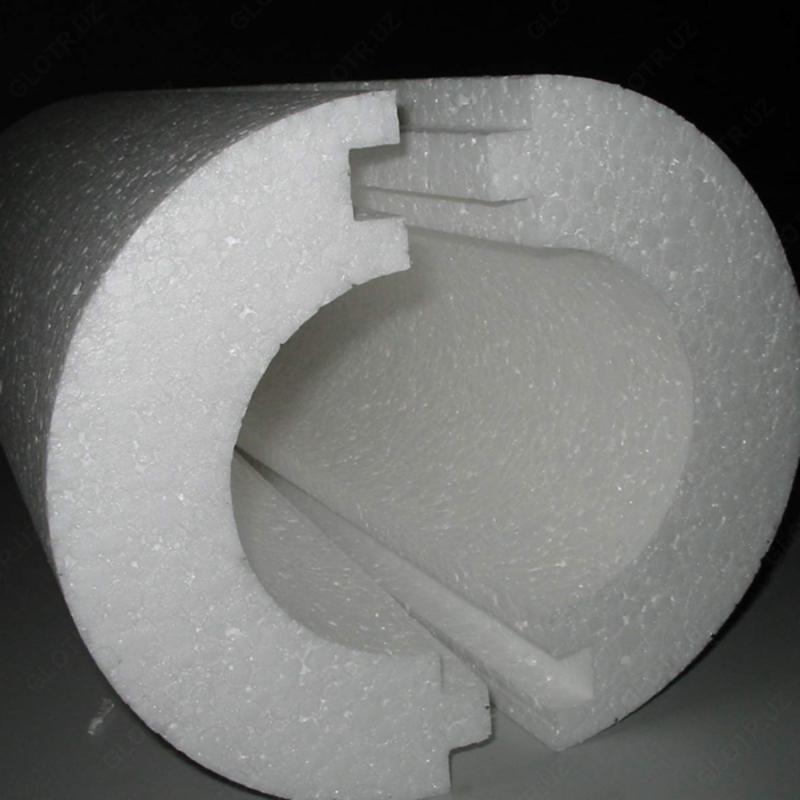 Теплоизоляционная оболочка для труб - скорлупа из пенопласта - 1 400 000 сум