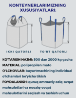 60 000 сум Мягкие полипропиленовые мешки МКР (Биг Бэги) разных модификаций