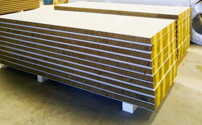 bazalt izolyatsiyasi bilan (qalinligi metall 0.40/0.40 mm)