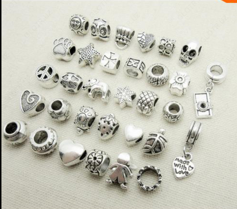 Шармы серебренные реплика PANDORA