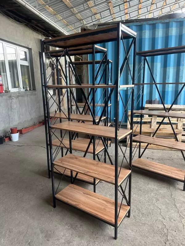 Стеллаж в стиле "Лофт" Модель №1 (5 полок)