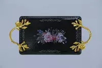 черная с цветочным узором (код - 0.84)