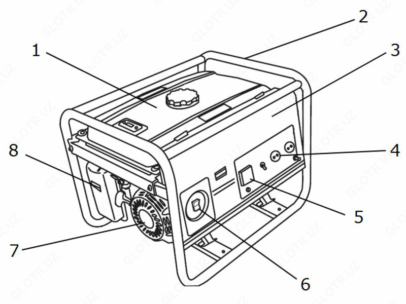Бензиновый генератор ALTECO APG 8800 E - 10 666 312.1 сум