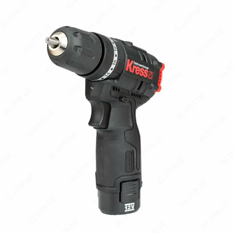 Дрель-шуруповерт KRESS KU370 12V 30Нм аккумуляторная