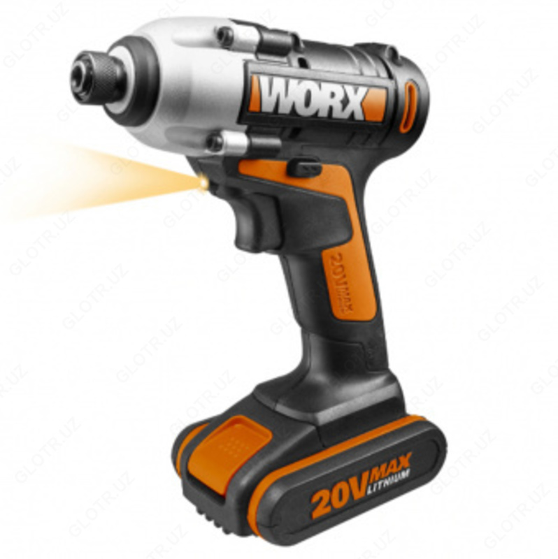 Винтоверт аккумуляторный WORX WX290.1  20В  2Ач x1  кейс