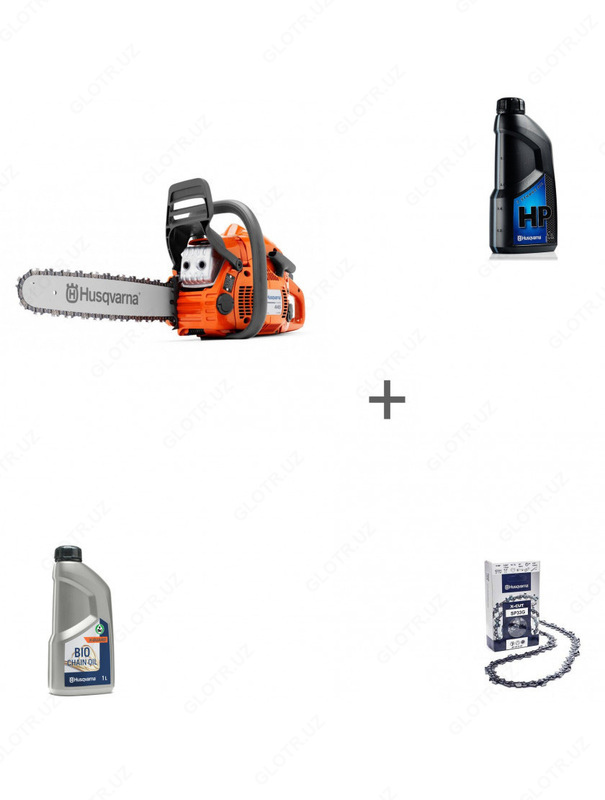 Бензопила Husqvarna 445e II + масло и цепь