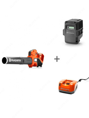 Аккумуляторный воздуходув Husqvarna 525iB + аккумулятор BLi200 и зарядное устройство QC 330