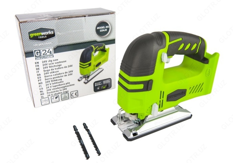  Лобзик Greenworks G24JS 24V 3600707 (2300 ход/мин) аккумуляторный - Прочие инструменты