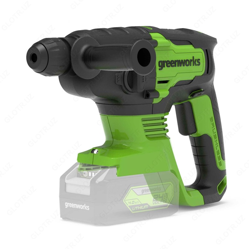 Перфоратор аккумуляторный бесщеточный Greenworks GD24SDS1 (1 2 ДЖ) 24V без АКБ и ЗУ  арт. 3803107