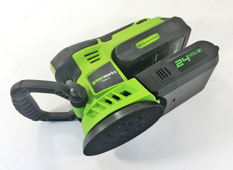  Шлифмашинка аккумуляторная Greenworks 24V (G24ROS)  арт. 3100107 - 