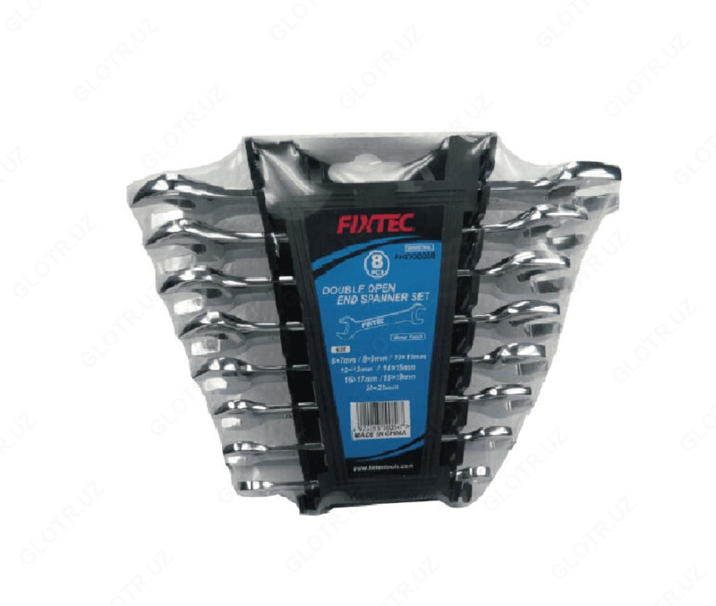 Ikkita ochiq uchli kalitlar to'plami  8 dona Fixtec FHDO0008.