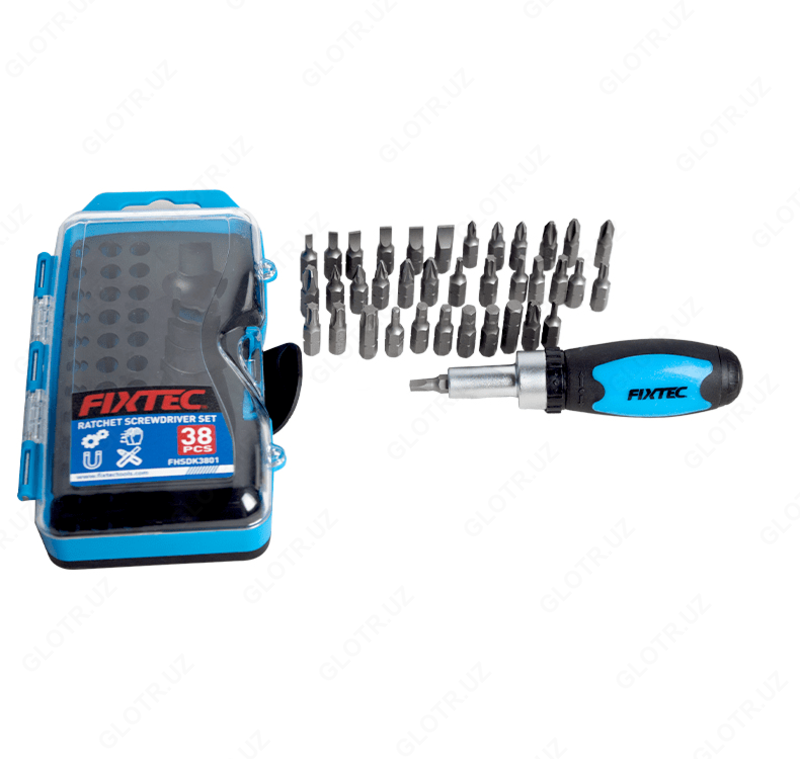  Набор отверток FIXTEC 38 шт. Набор отверток из хромированной ванадиевой стали набор трещоток - 