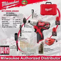 Milwaukee M12 BID-202C – 12В Аккумуляторный Ударный Шуруповерт для Тяжёлых Работ