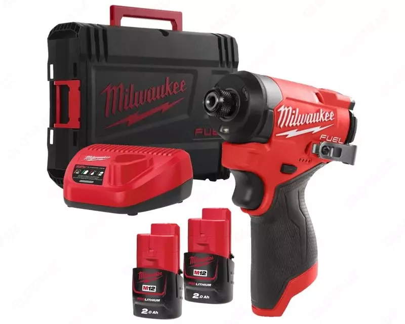  Milwaukee M12 BID-202C – 12В Аккумуляторный Ударный Шуруповерт для Тяжёлых Работ Шуруповерты
