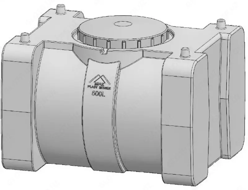 Бочка 500 л "Квадрат" - 770 000 сум