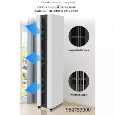 Вертикальные тепловые завесы RM-LC2500