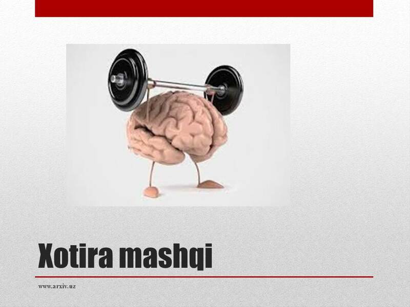 Xotirani mustahkamlaydi