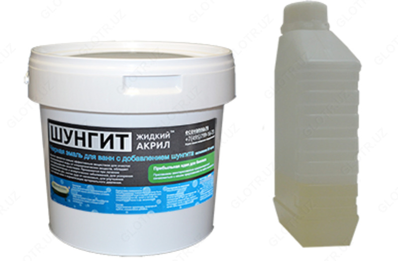 Реставрация ванн черным акрилом ШУНГИТ - от 800 000 сум