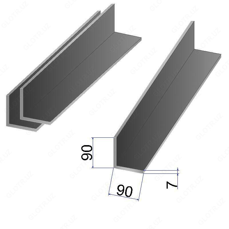 Уголок 40×40×4 мм- это модель углового проката