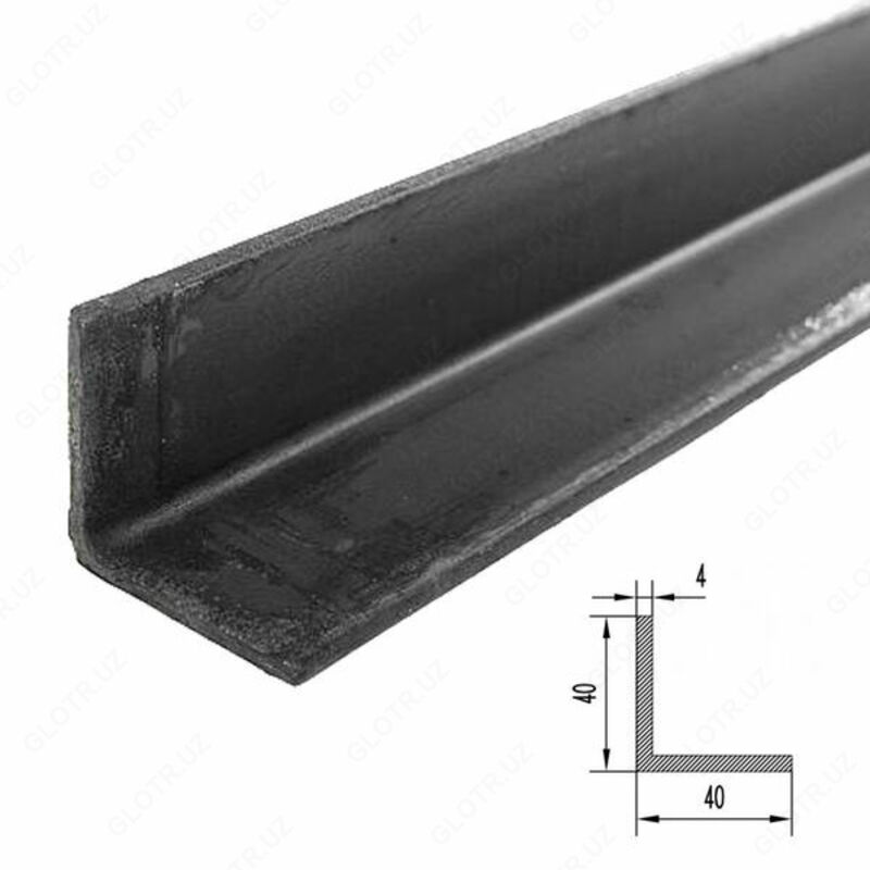 80 × 80 × 6 mm burchak - bu burchakni yumaloqlashning namunasi