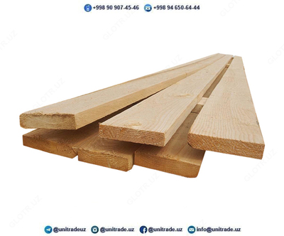 Yog'och, qirrali taxtalar PINE 1-sinf (Bely Yar, Chuna) Yog