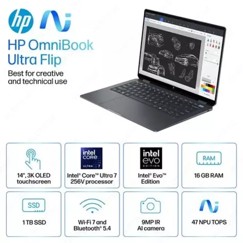 Ноутбук HP OmniBook X Flip 14-fm0023dx