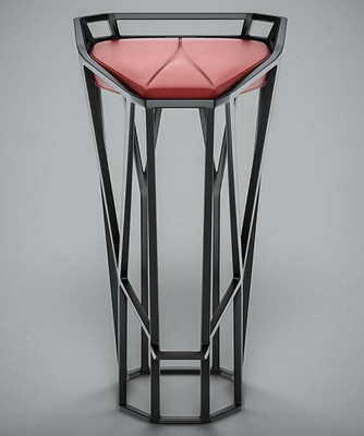 Барный стул с арт элементами