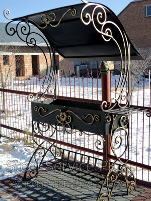 Мангал с козырьком