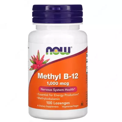 Now Foods, Methyl B-12, метилкобаламин, 1000 мкг, 100 таблеток Now Foods, Methyl B-12, метилкобаламин, 1000 мкг, 100 таблеток