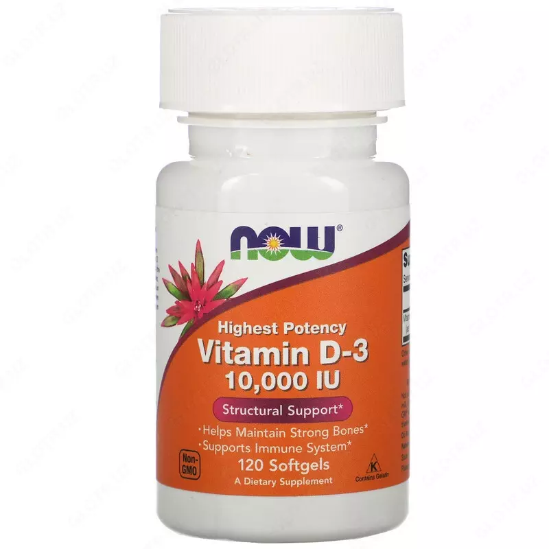 Витамин D3 Now Foods Vitamin D-3 10000 ME