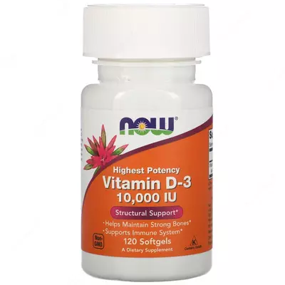 Витамин D3 Now Foods Vitamin D-3 10000 ME