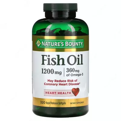 Рыбий жир с Омега-3 Nature's Bounty Fish Oil 1200 мг