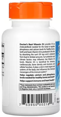 Vitamin D3 Doktorning eng yaxshi D3 vitamini 5000 ME, 180 kapsula Vitamin D3 Doktorning eng yaxshi D3 vitamini 5000 ME, 180 kapsula