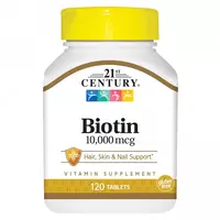 Биотин 10000 мкг 21st Century Biotin 10000 mcg