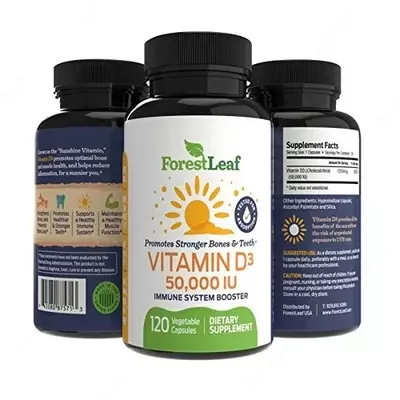 Витамин D3 ForestLeaf Vitamin D3 50000 ME