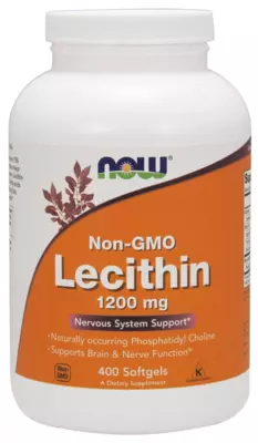 Летицин Now Foods Non-GMO Lecithin 1200 мг