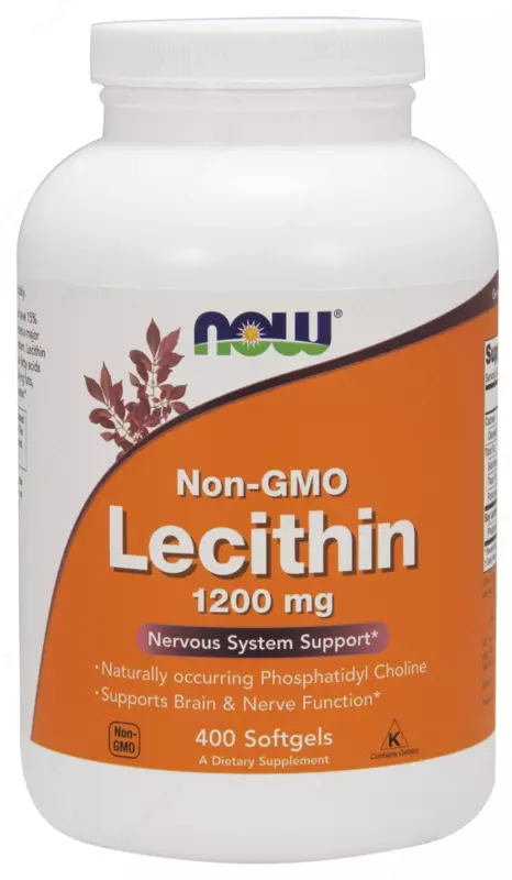 Летицин Now Foods Non-GMO Lecithin 1200 мг