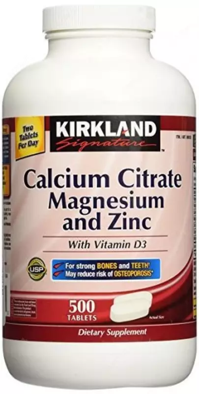 Кальций+Магний+Цинк Kirkland Signature Calcium Citrate Magnesium & Zinc с витамином D3
