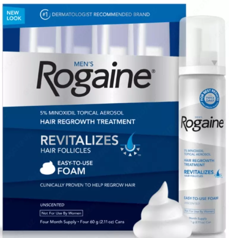 Пена для мужчин Rogaine Men's 5% Minoxidil Hair Regrowth Treatment (миноксидил 5%)