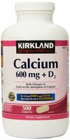 Кальций 600 мг + Д3 500 таблеток. (Kirkland Calcium mg+D3) Калций