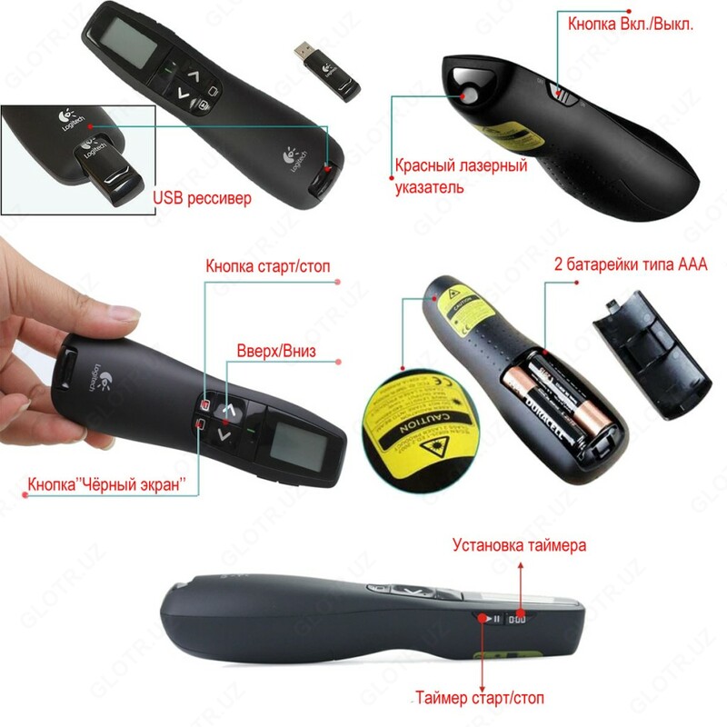 Black R800 Профессиональны презентер Logitech Professional Presenter R800 Black ...