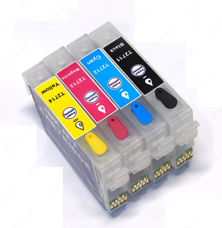  Перезаправляемые картриджи для Epson WorkForce WF-3620DWF / WF-3640DTWF/ WF-7110DTW / WF-7610DWF/ WF-7620DTWF - 