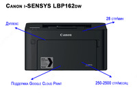 Принтер Canon i-SENSYS LBP162dw