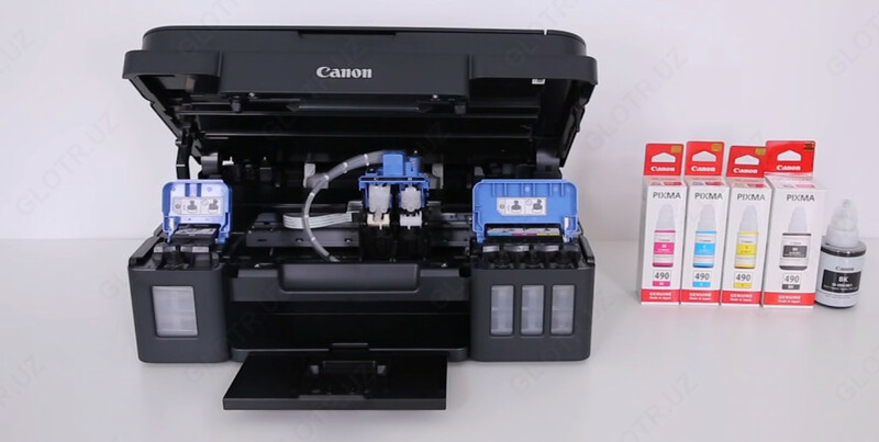 Оригинальные чернила для Canon PIXMA G серии GI-490PGBK, GI-490C, GI-490M, GI-490Y