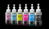 Чернила (серия L) комплект 6 цветов (оригинал) 673