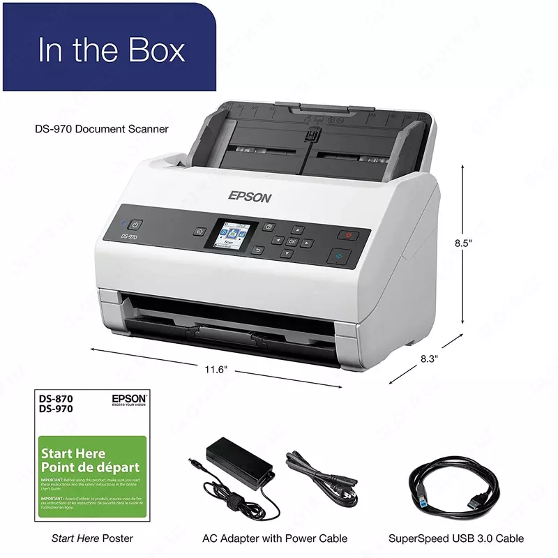 8 383 500 so'm Сканер Epson WorkForce DS-870
