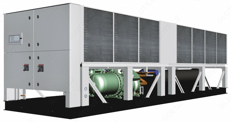 Модульный чиллер с винтовым компрессором LSBLGW380/C
